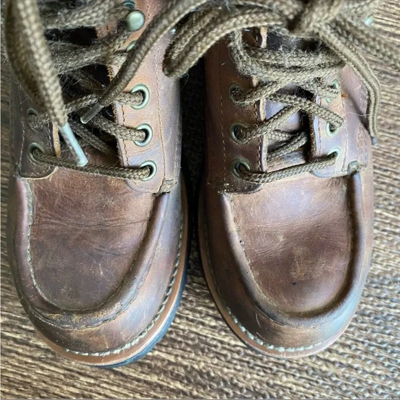 90s Skechers Laramie Engineer brown Leather Lace Up Ankle Boot - Picture 6 of 15